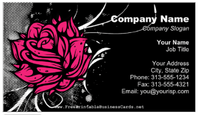 Free Printable Business Cards