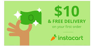 ten dollars off instacart